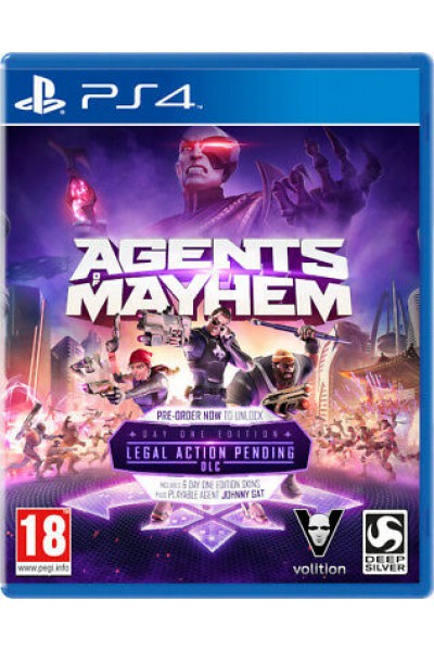 AGENTS OF MAYHEM PER SONY PS4 NUOVO PRODOTTO UFFICIALE ITALIANO