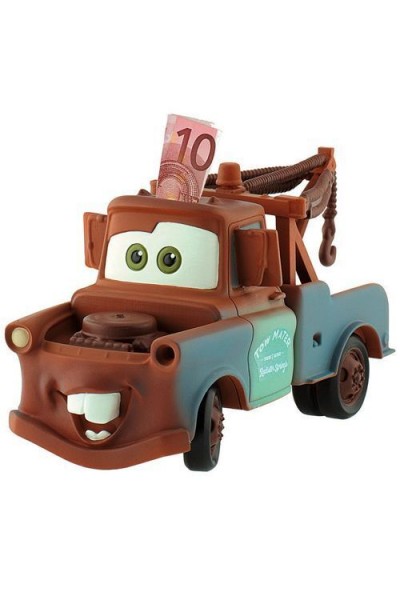 DISNEY CARS TOW MATER CRICCHETTO HANDPAINTED SALVADANAIO BUST BANK NEW ORIGINAL