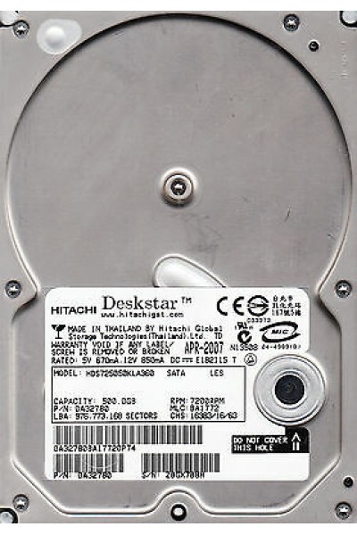 HARD DISK INTERNO SATA 500 GB 3,5