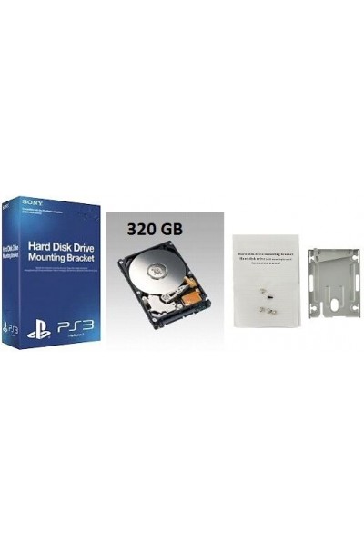 HARD DISK PER SONY PS3 SUPERSLIM: CADDY ORIGINALE SONY +HARD DISK 320 GB