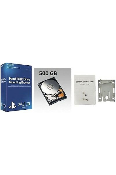 HARD DISK PER SONY PS3 SUPERSLIM: CADDY ORIGINALE SONY +HARD DISK 500 GB 