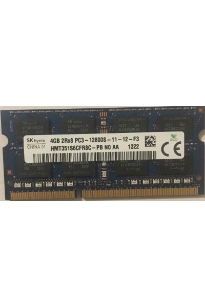 HYNIX DDR3 LAPTOP 1600 MHZ  4GB 2RX8 PC3 12800S-11-12-F3 HMT351S6CFR8C-PB-N0-AA