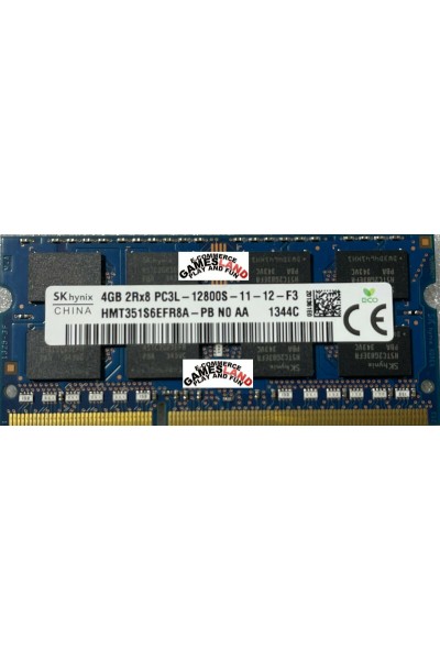 HYNIX DDR3 LAPTOP 1600 MHZ 4GB 2RX8 PC3 12800S 11-12-F3 HMT351S6EFR8A-PB N0 AA