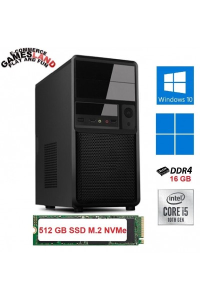 PC INTEL i5-10500 10TH GEN 16GB RAM DDR4 512GB SSD M.2 NVMe WIN 10/11 A SCELTA