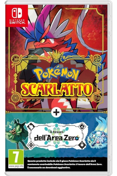 POKEMON SCARLATTO + PACK ESPANSIONE IL TESORO DELL'AREA ZERO UFFICIALE ITALIANO