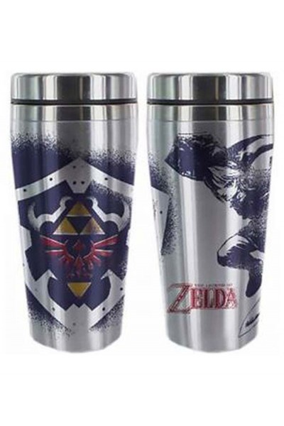 THE LEGEND OF ZELDA BICCHIERE TRAVEL MUG BORRACCIA UFFICIALE NUOVO ORIGINALE