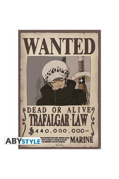 ONE PIECE - Poster ""Wanted Law"" (dimensioni 91.5 x 61 cm)Prodotto Originale su licenza ufficiale